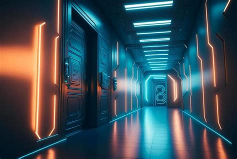 Futuristic Hallway Stock Photos, Images and Backgrounds for Free Download