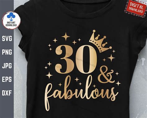 30 And Fabulous Svg 30th Birthday Thirtieth Birthday Svg Etsy