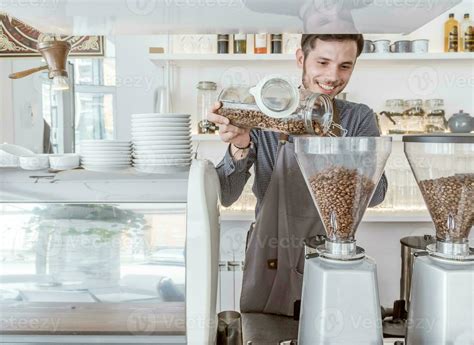 Barista in the coffee shop 23300244 Stock Photo at Vecteezy