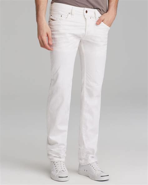 Diesel Jeans Safado Slim Fit In White For Men Lyst