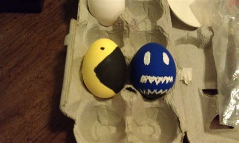 "Pac-Man" Painted Hallow Easter Eggs (my husband did these two) | Holiday crafts, Easter eggs ...