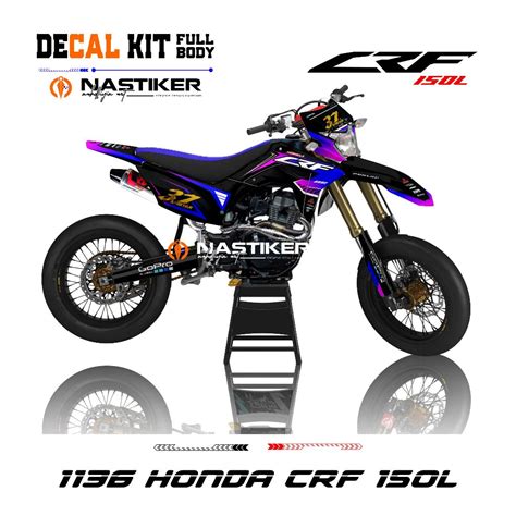 Jual Decal Crf 150 L Full Body Desain Bebas Stiker Decal Crf Custom