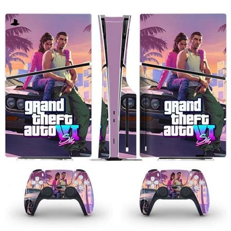 تسوق Grand Theft Auto Vi Gta 6 Ps5 Slim Disc Skin Sticker Decal Cover