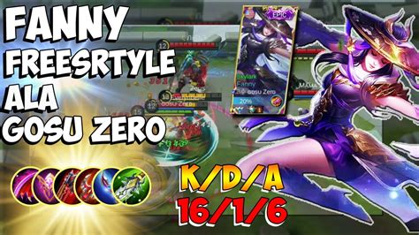 Fanny Gosu Zero Cara Freestyle Kabel Fanny Mobile Legends Bang