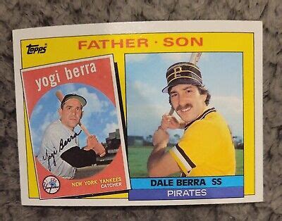 1985 132 Yogi Berra Dale Berra Topps New York Yankees Pittsburgh