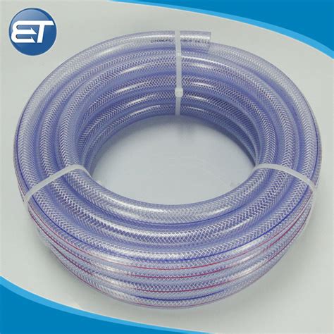 Plastic Pvc Fiber Nylon Braided Reinforced Clear Water Tube Hose