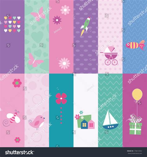 Kids Greeting Cards Collection Stock Vector (Royalty Free) 170614352 ...