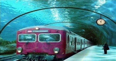 Underwater train route in Denmark : pics