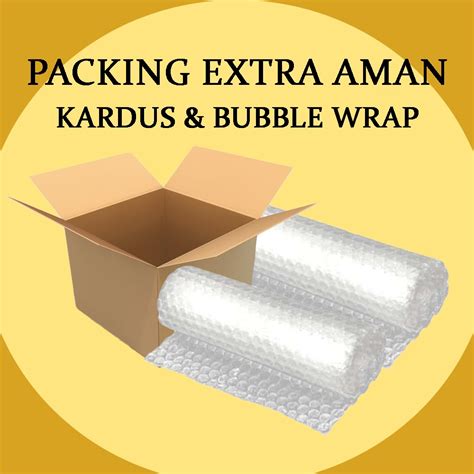 Jual Packing Extra Aman Helm Kardus Dan Bubble Wrap Untuk Tambahan