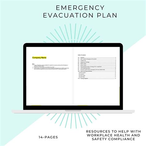 14 Page Emergency Evacuation Plan Workplace Compliance Work Health ...