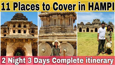 Hampi Complete Itinerary Night Days Tourist Places In Hampi