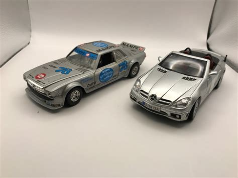 Motormax - 1:24 - Mercedes Benz 450SC Rally & SLK55 AMG - Catawiki