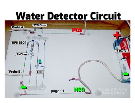 Water Detector Circuit Papercliptronics