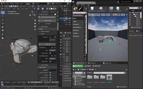 利用blender For Ue4导入到ue4的模型技巧哔哩哔哩bilibili