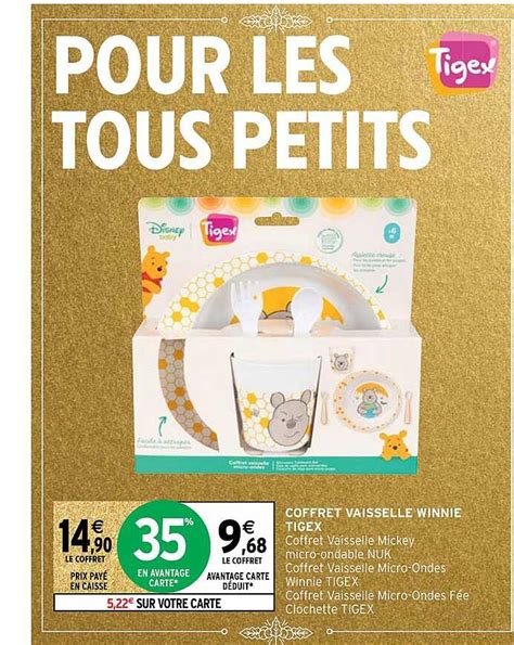 Promo Coffret Vaisselle Winnie Tigex chez Intermarché iCatalogue fr