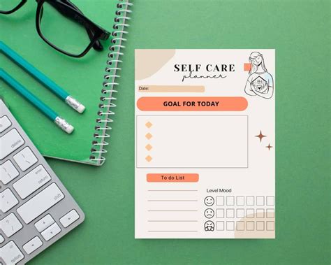 Self Care Checklist Printable, Printable Self Care Planner, Printable Self Care PDF, Self Care ...