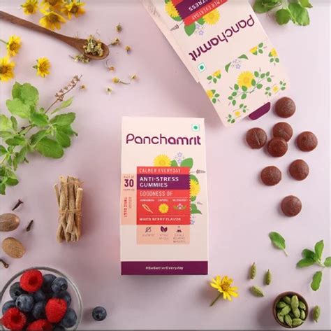 Panchamrit Anti Stress Gummies Mixed Berry With Goodness Of Ashwagandha