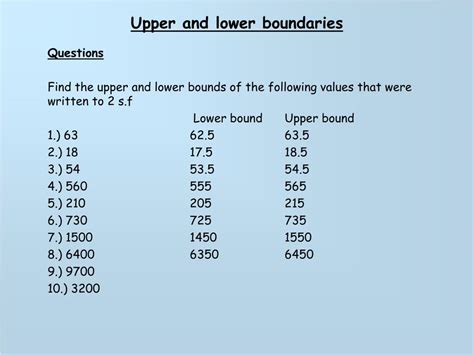 Ppt Upper And Lower Boundaries Powerpoint Presentation Free Download