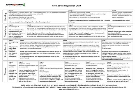 (PDF) Groin Strain Progression Chart - SportsInjuryClinic · Groin ...