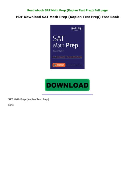 Pdf Sat Math Prep Kaplan Test Prep By Vessammo Flipsnack