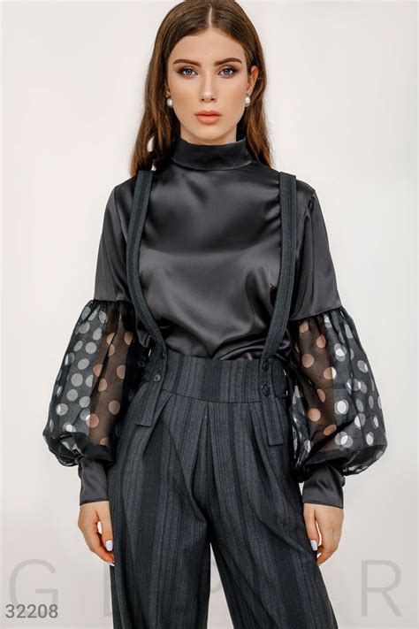 Блуза с объемными рукавами (арт. 32208) ♡ интернет-магазин Gepur