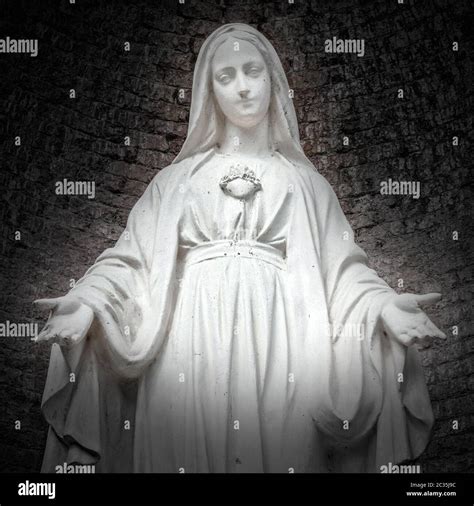 Statue Of Our Lady Of Medjugorje Stock Photo Alamy