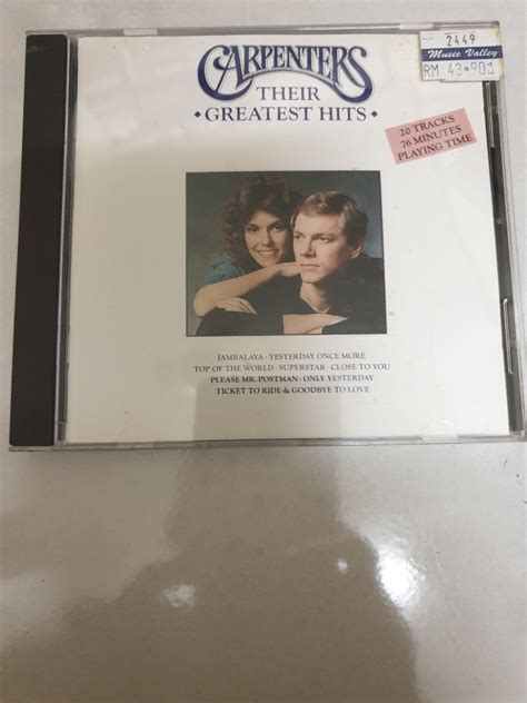 Carpenters Greatest Hits Hobbies Toys Music Media CDs DVDs On