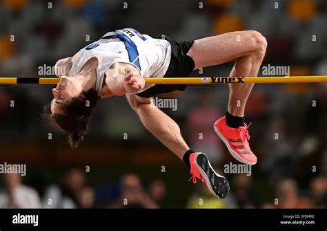 Joel Baden In Action During The Mens High Jump At The Australian