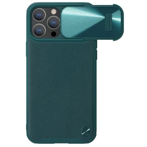 Nillkin CamShield Leather S Capa IPhone 14 Pro Verde 6902048249707