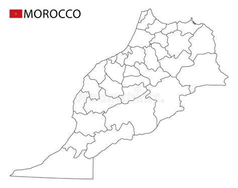 Marruecos Mapa Detallado Y Bandera Marruecos En El Mapa Del Mundo