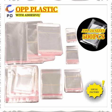 Pcs Opp Plastic Bag Clear Resealable Self Adhesive Packaging Opp