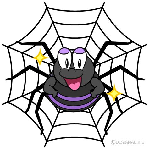 Free Glitter Spider Web Cartoon Character Clipart Charatoon