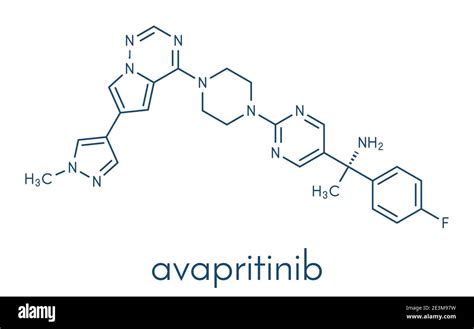 Mol Cula De Medicamento Para El C Ncer De Avapritinib F Rmula