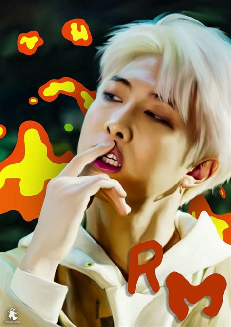 Pin By Black Moon On Artistic Expressionbts Fan Art Namjoon