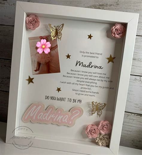 Godparent Proposal Shadow Box Godparent Proposal Godmother Etsy