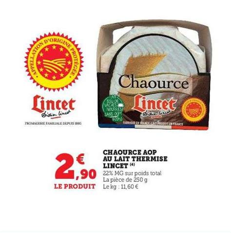 Offre Chaource Aop Au Lait Thermis Lincet Chez Hyper U