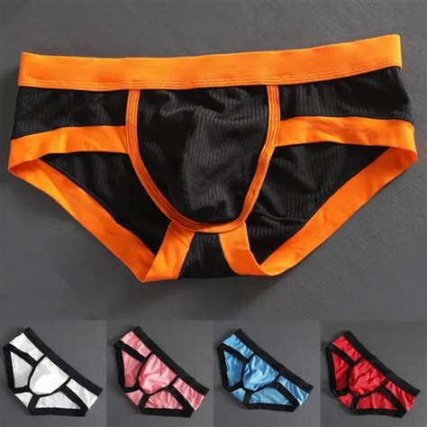 Hommes Culotte Sexy Taille Basse Bikini Bulge Pochette String Slip