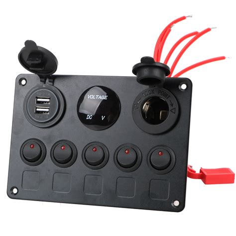 Painel De Interruptor Led Rocker Switch Mar Timo Prova D Gua