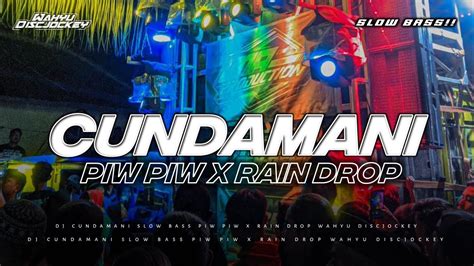 DJ CUNDAMANI SLOW BASS PIW PIW X RAIN DROP WAHYU DISCJOCKEY YouTube