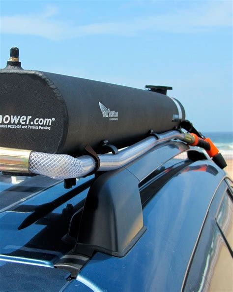 Solar Heated Roof Rack Road Shower Gadget Flow