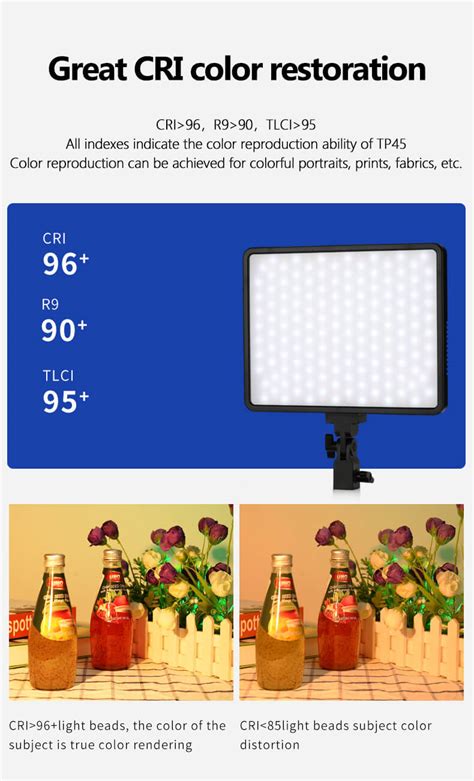 Sutefoto Tp45 Rgb Full Color Panel Light General Pro