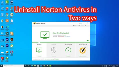 How To Uninstall Norton Antivirus On Windows 10 Youtube