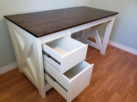 Farmhouse X Desk Ana White Diy Furniture Plans Diy Furniture Diy