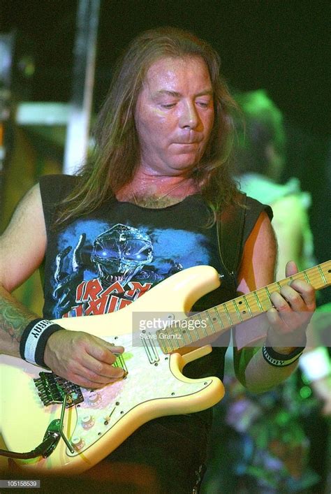 Dave Murray Of Iron Maiden During Iron Maiden In Concert At Long Iron Maiden Eddie Dave