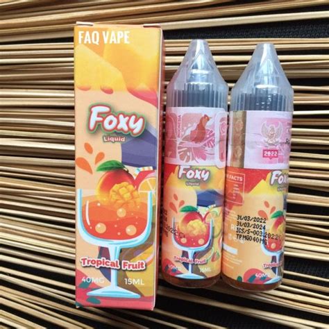 Jual Foxy Liquid Tropical Fruit 15ml Salt Nic By Indo Brew Druga Foxy