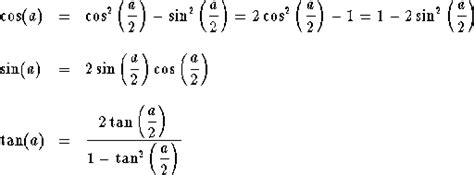 Half Angle Formula Definition And Explanation