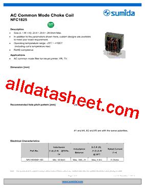 Nfc Datasheet Pdf Sumida Corporation