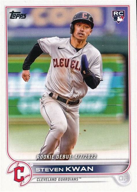 Steven Kwan 2022 Topps Update US54 Rookie Debut Price Guide Sports