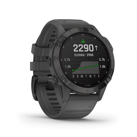 Garmin Watch Fenix Pro Solar Titanium Carbon Grey Dlc With Titanium Dlc