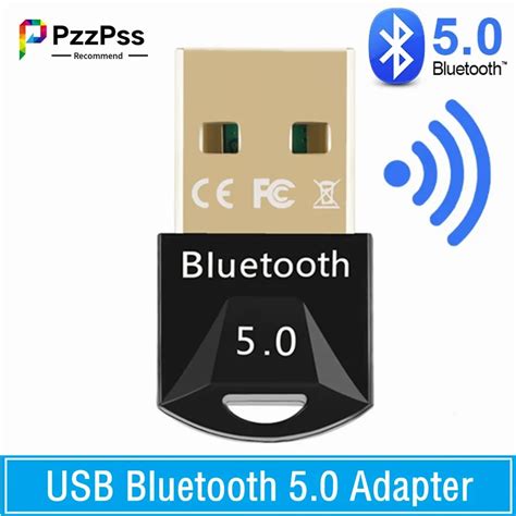 PzzPss Adaptador USB Bluetooth 5 0 receptor inalámbrico BT 5 0 Dongle